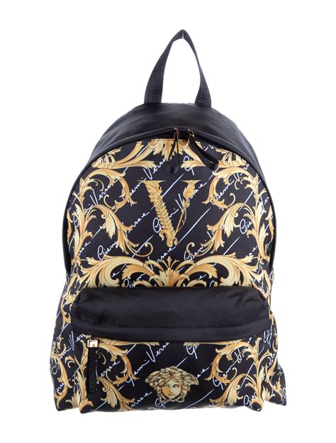 versace backpack black